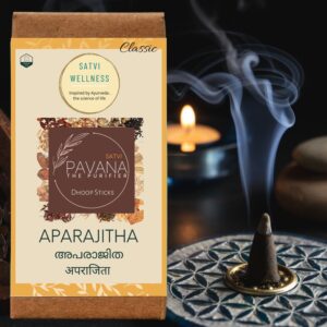 Aparajitha Incense Sticks | Aparajitha Dhoop sticks | Charcoal free | Aparajitha agarbatti | Aparajitha Dhoopa Varti | Herbal Fumigation Stick(Pack of 2)